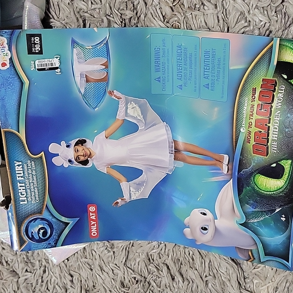 Light Fury Girls Dragon Halloween Costume